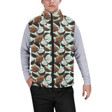 Coconut Pattern Print Design 03 Men's Padded Vest