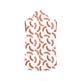 Sausage Pattern Print Design 04 Men's Padded Vest