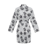 Sun Glasses Pattern Print Design 04 Women's Long Sleeve Belted Night Robe