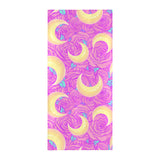 Moon pink rose background Beach Towel