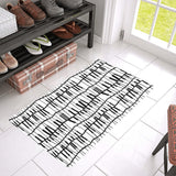 Piano Pattern Print Design 03 Doormat