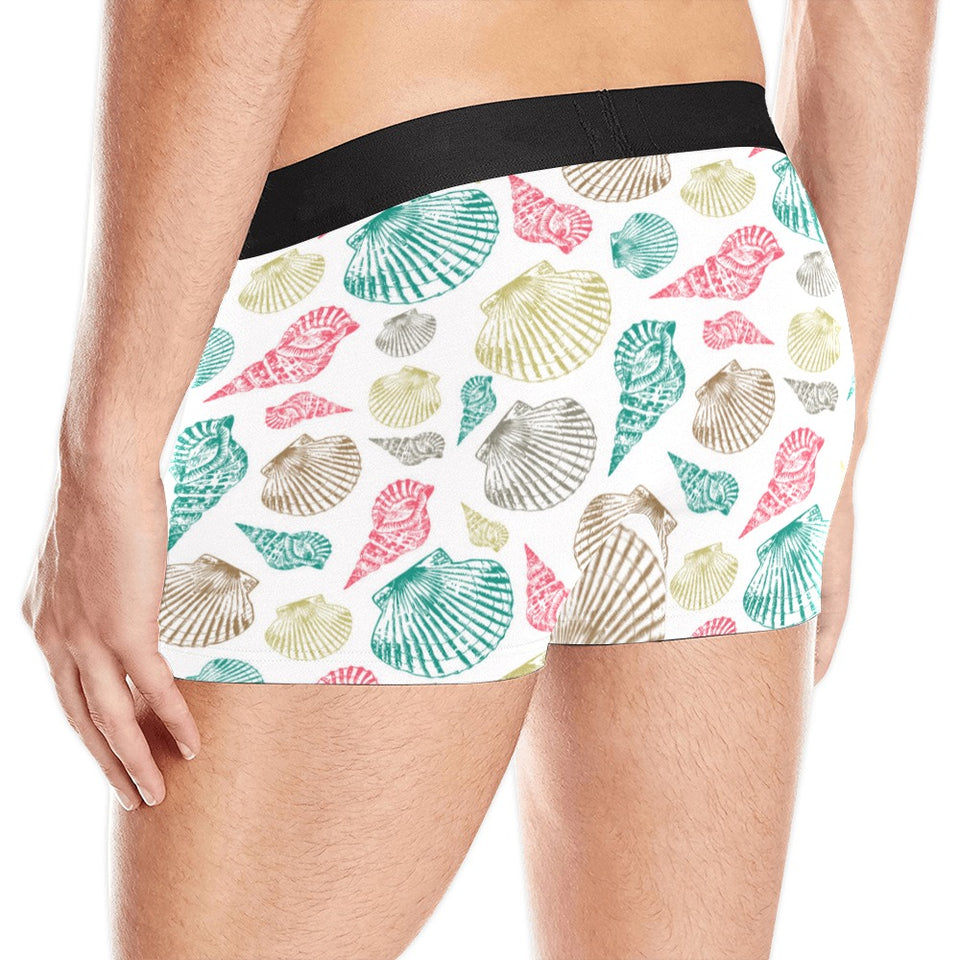 Colorful shell pattern Men's All Over Print Boxer Briefs Men's Underwear