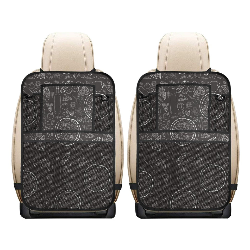 Pizza pattern Car Seat Back Organizer