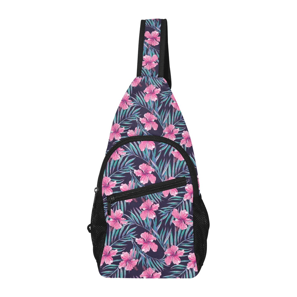 Hibiscus Pattern Print Design 05 All Over Print Chest Bag