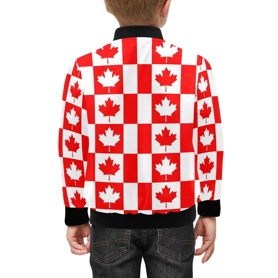 Canada Pattern Print Design 05 Kids' Boys' Girls' Bomber Jacket