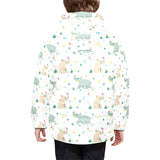 Cute Rhino pattern Kids' Boys' Girls' Padded Hooded Jacket