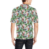 Hummingbird Pattern Print Design 05 Men's All Over Print Polo Shirt