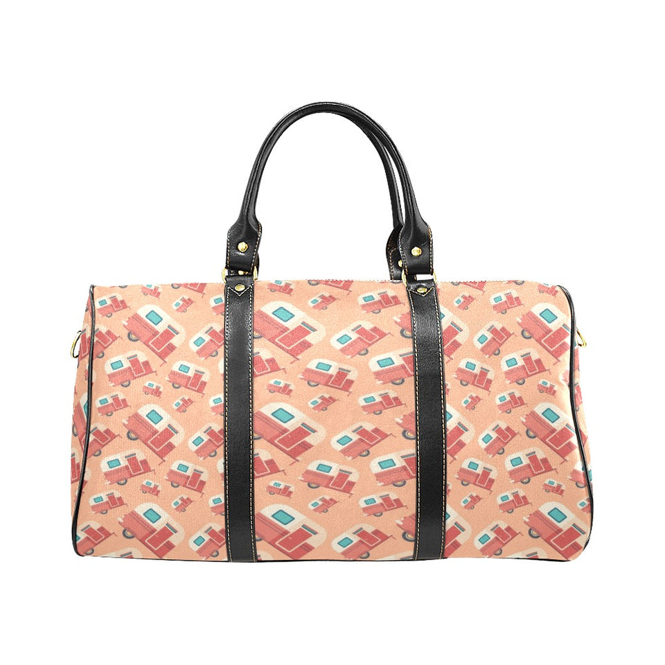 Camper Van Pattern Print Design 03 Travel Bag