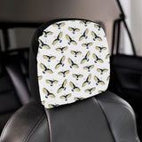 Eagle Pattern Print Design 03 Car Headrest Cover