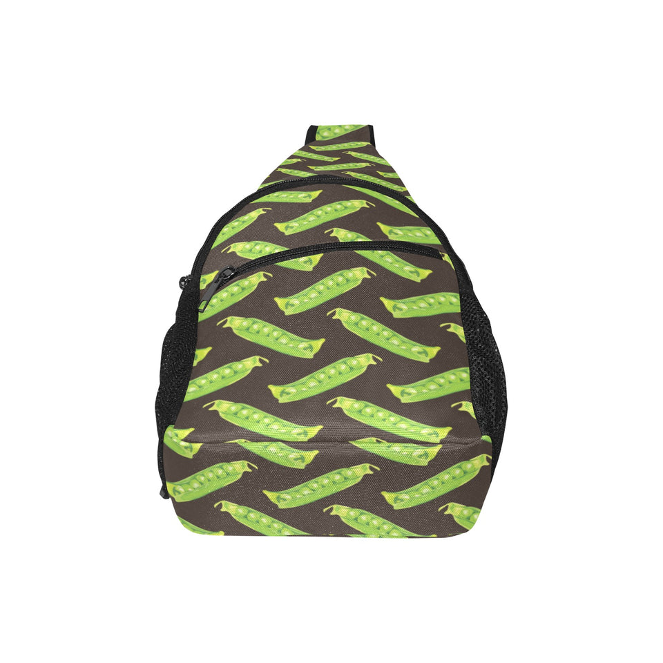 Green Peas Pattern Print Design 05 All Over Print Chest Bag