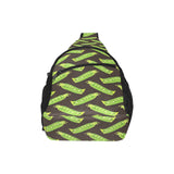 Green Peas Pattern Print Design 05 All Over Print Chest Bag