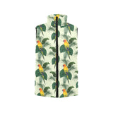 Beautiful parrot palm leaves pattern Women's Padded Vest