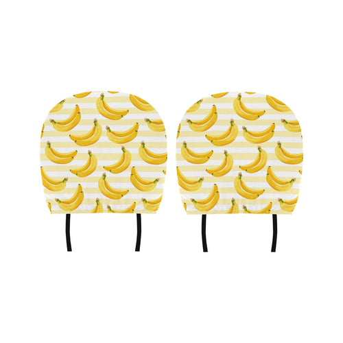 Banana pattern blackground Car Headrest Cover