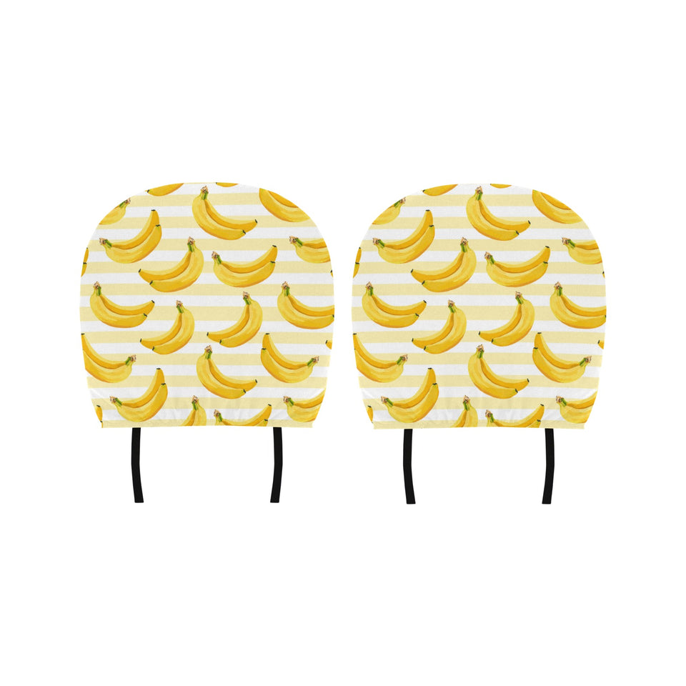 Banana pattern blackground Car Headrest Cover