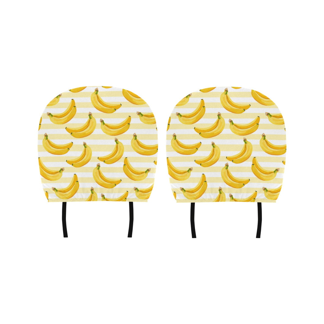 Banana pattern blackground Car Headrest Cover