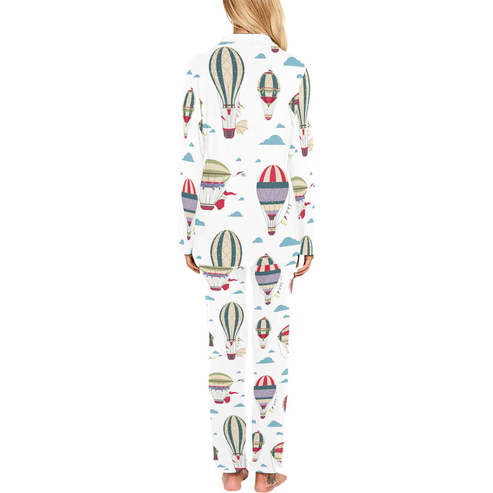 Hot air balloon pattern Women's Long Pajama Set