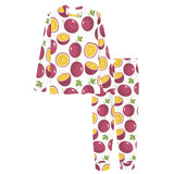 Passion fruit design pattern Women's All Over Print Pajama Set