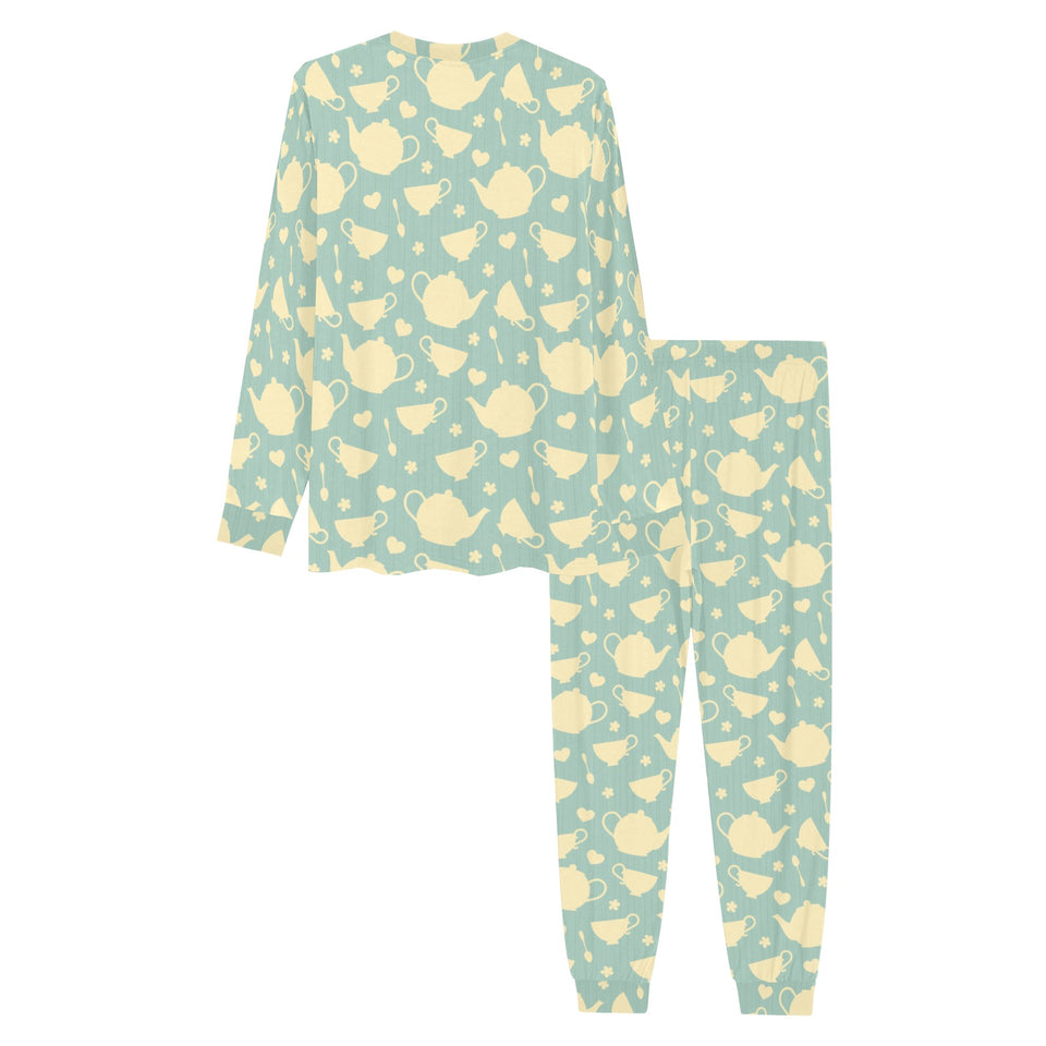 Tea pots Pattern Print Design 02 Men's All Over Print Pajama