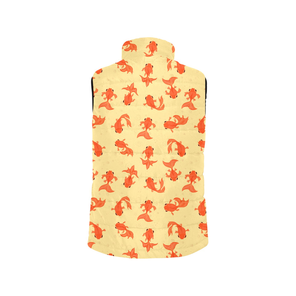 Goldfish Pattern Print Design 02 Men's Padded Vest