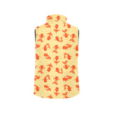 Goldfish Pattern Print Design 02 Men's Padded Vest