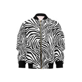 Zebra skin pattern Kids' Boys' Girls' Bomber Jacket
