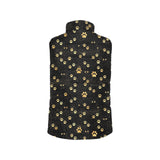 Dog Paws Pattern Print Design 05 Men's Padded Vest