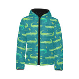 Crocodile pattern Kids' Boys' Girls' Padded Hooded Jacket