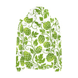 Hop design pattern Men's Padded Hooded Jacket