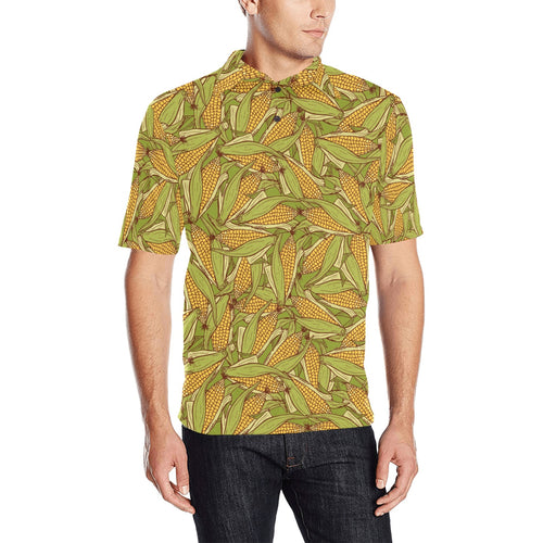 Corn Pattern Print Design 01 Men's All Over Print Polo Shirt