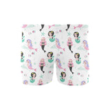 cute mermaid dolphin fish starfish pattern Men's Swimming Trunks