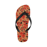 Fire flame pattern Unisex Flip Flops