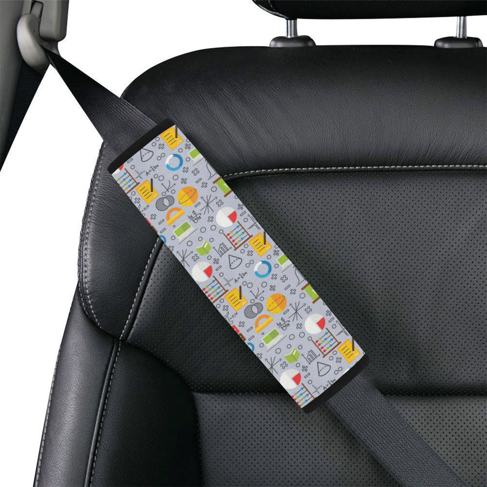 Math Pattern Print Design 04 Car Seat Belt Cover