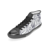 Guava tropical hand drawn pattern Women's High Top Canvas Shoes Black