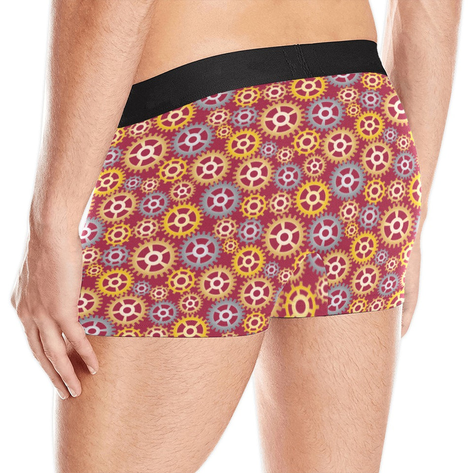 Gear Pattern Print Design 04 Men's All Over Print Boxer Briefs Men's Underwear
