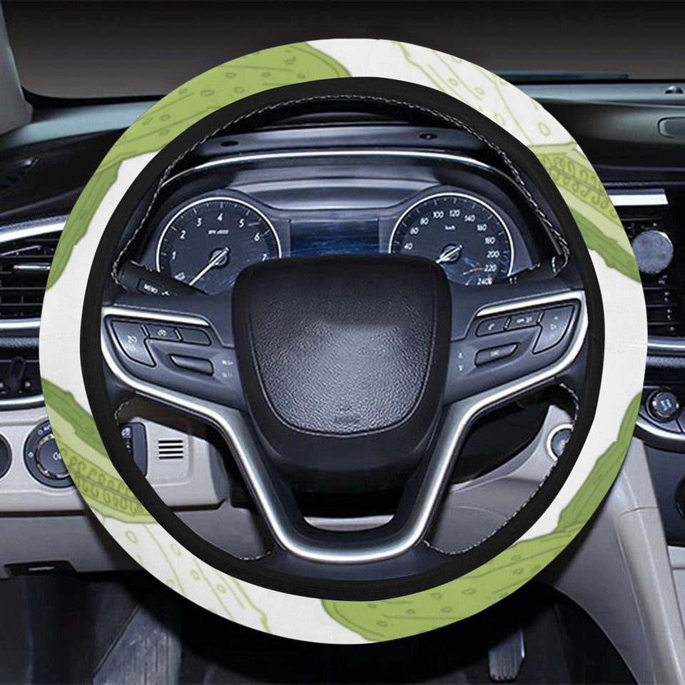 Cucumber sketch pattern Car Steering Wheel Cover
