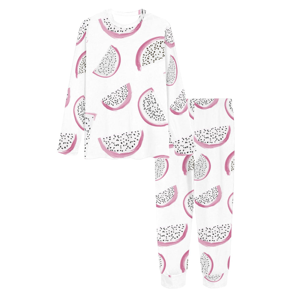dragon fruit pattern Women's All Over Print Pajama Set