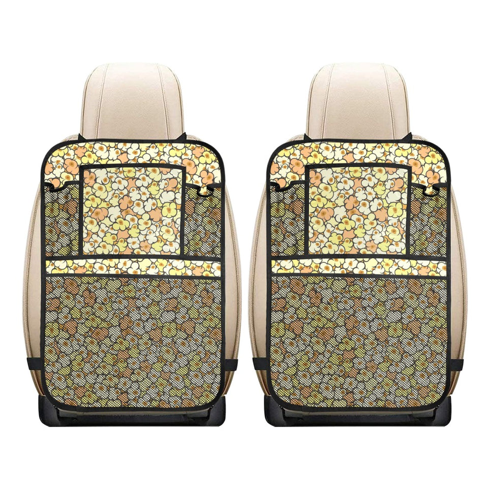 Popcorn Pattern Print Design 03 Car Seat Back Organizer