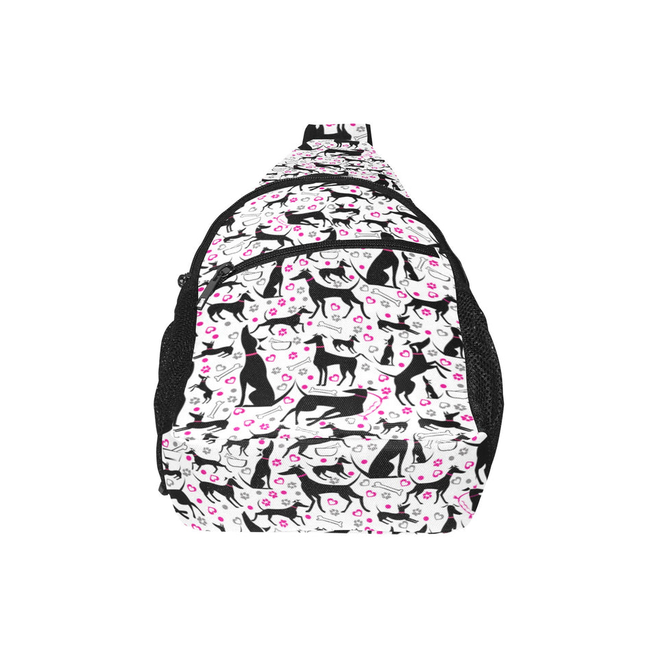 Greyhound Pattern Print Design 02 All Over Print Chest Bag