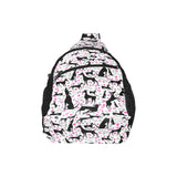 Greyhound Pattern Print Design 02 All Over Print Chest Bag