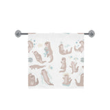 Cute sea otters pattern Bath Towel
