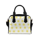 hand drawn sun pattern Shoulder Handbag