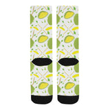 Durian pattern background Crew Socks