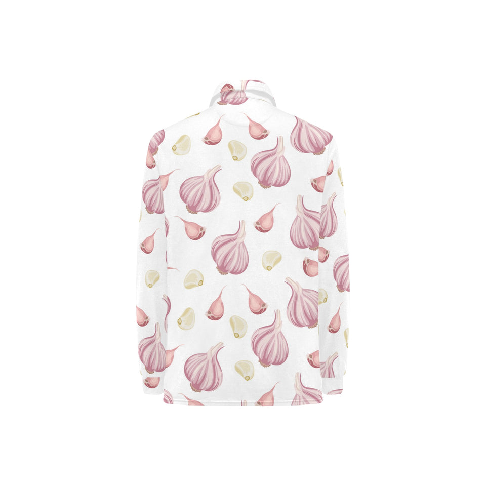 Garlic pattern Women's Long Sleeve Polo Shirt