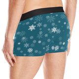 Snowflake pattern dark background Men's All Over Print Boxer Briefs Men's Underwear