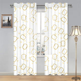Bread Toast Pattern Print Design 01 Gauze Curtain