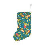 French fries red paper box pattern Christmas Stocking