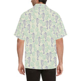 Seahorse shell pattern Men's All Over Print Hawaiian Shirt