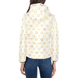 Horseshoes Pattern Print Design 02 Women's Padded Hooded Jacket