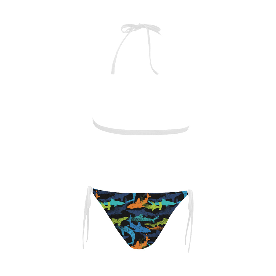 Colorful shark Sexy Bikinis Two-Piece Swimsuits