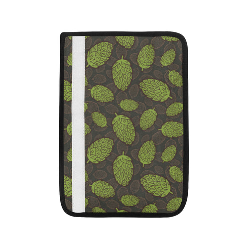 Hop pattern black background Car Seat Belt Cover